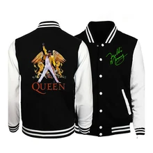 2021 Freddie Mercury new bomber jacket men's long-sleeved casual baseball uniform jacket
