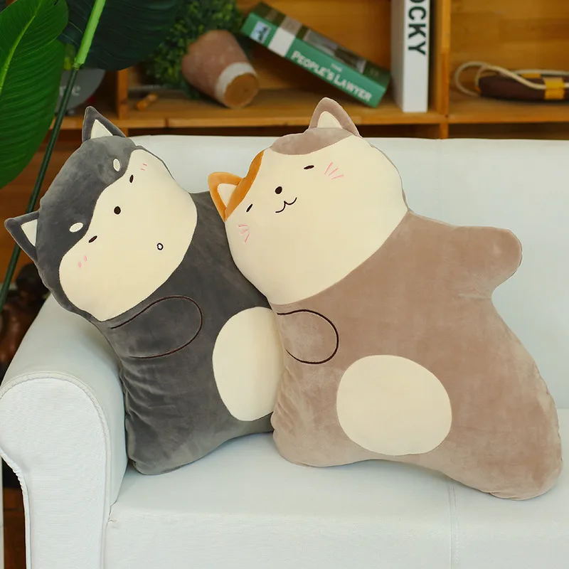 

Cute Cartoon Cat Plush Toy Stuffed Animal Husky Dog Doll Toys Shiba Inu Plush Pillow Children Toy Girls Gift