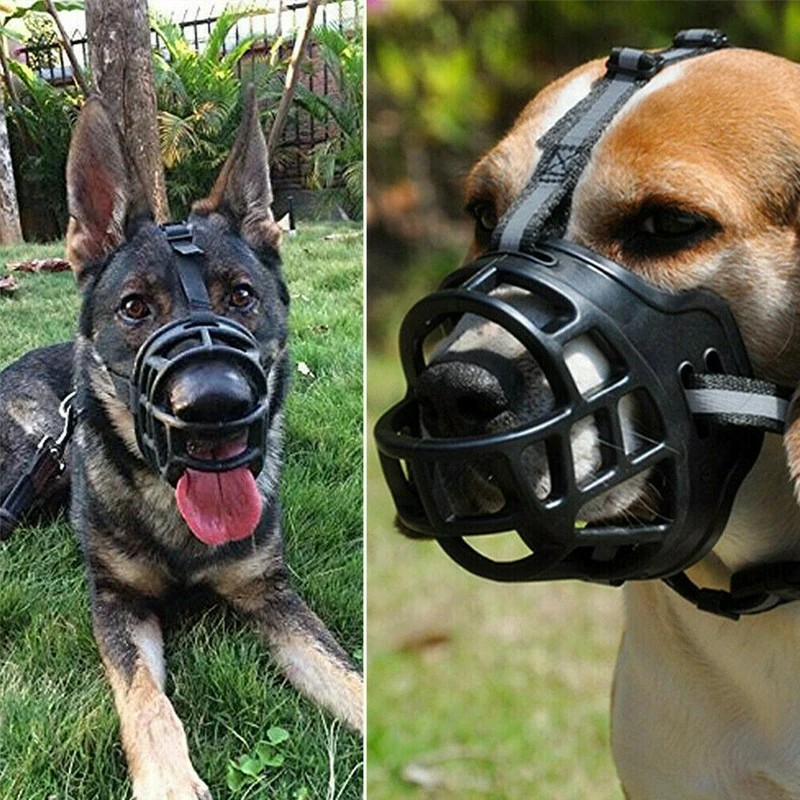 

Adjustable Dog Muzzle Soft Silicone Breathable Mesh Strong Basket Small&Large Dog Mouth Muzzles Pet Training Accessories
