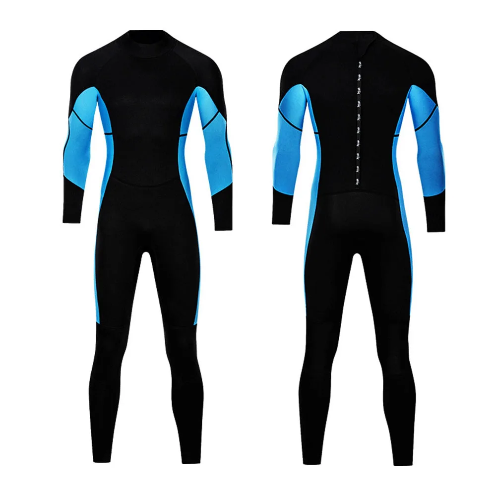 New men's one-piece wetsuit 3MM neoprene thickened warm swimsuit scuba snorkeling wetsuit water sports surfing swimsuit wetsuit