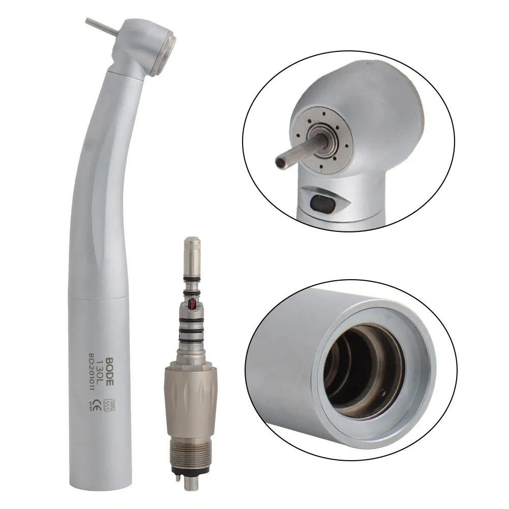 

Dental LED Fibre Optic High Speed Handpiece Dental Air Turbine Coupling 4Holes M4 Coupler/Adaptor BODE Fit Ti-MAX X600KL