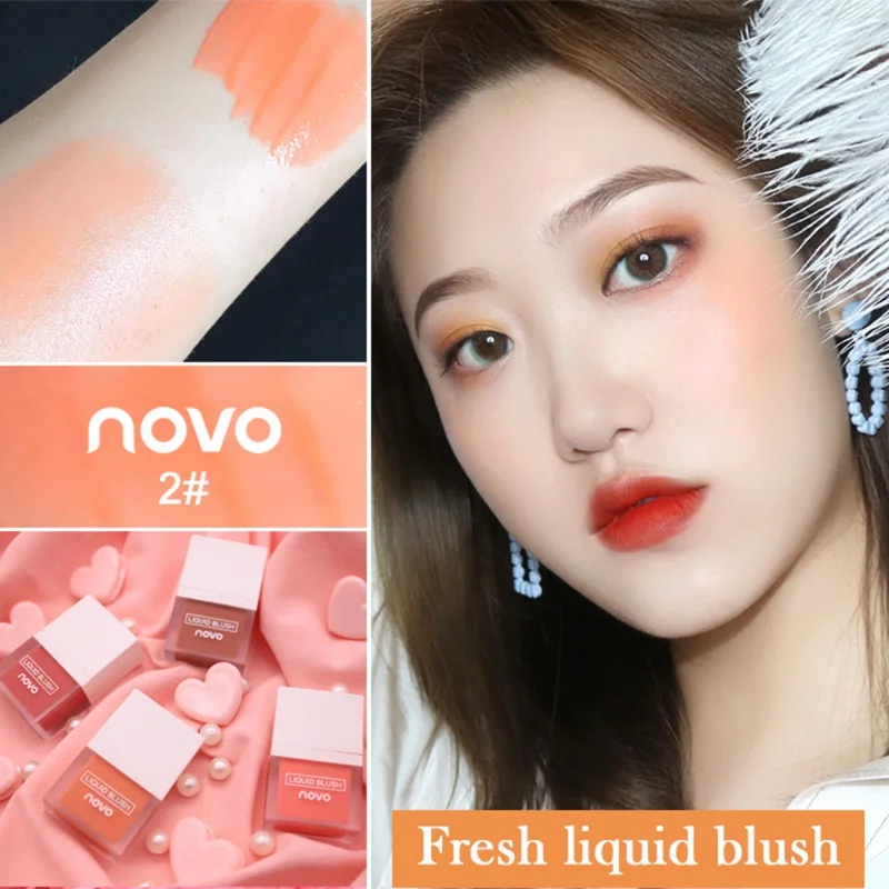 

Natural Nude Makeup Liquid Blush Refreshes Moisturizes Skin Lasting Brightening Full Of Vitality the Skin Easy To Color Blush