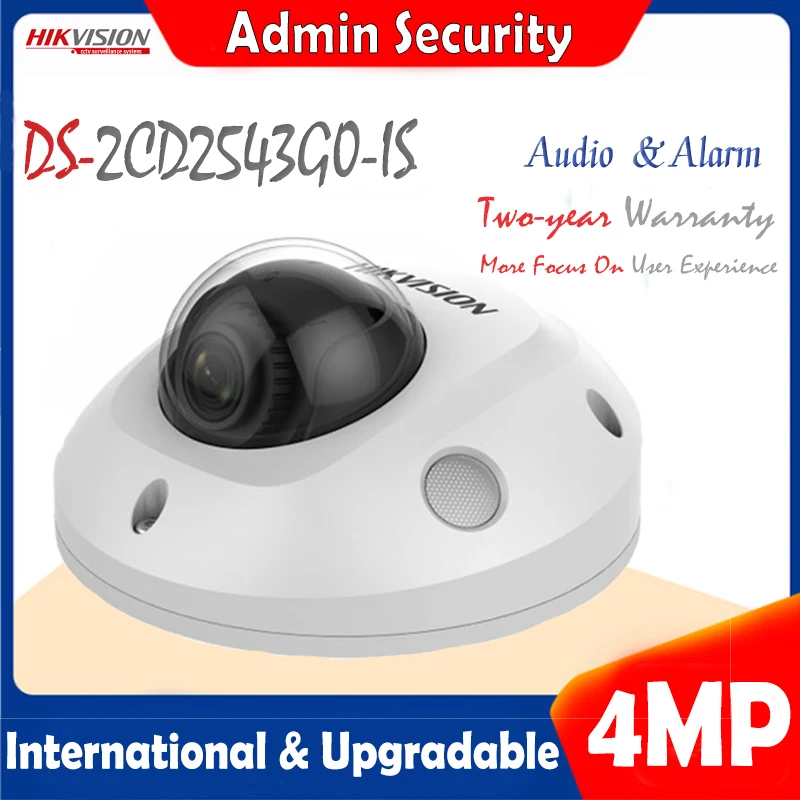 Hikvision DS-2CD2543G0-IS 4 МП ИК фиксированная мини купольная сетевая камера H.265 + POE IR 10 м