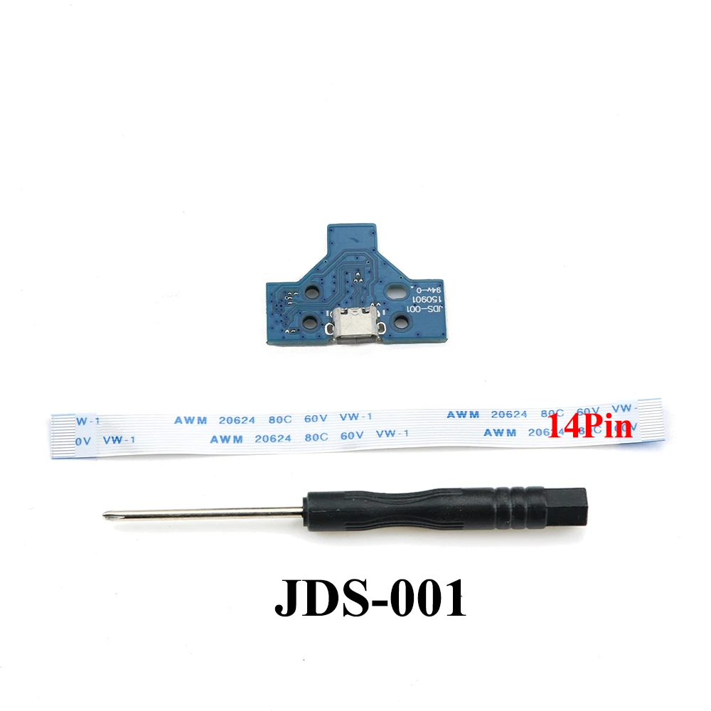 Тонкий контроллер YuXi для PS4 Pro печатная плата JDS 030 040 011 001 с 12 14-контактным кабелем