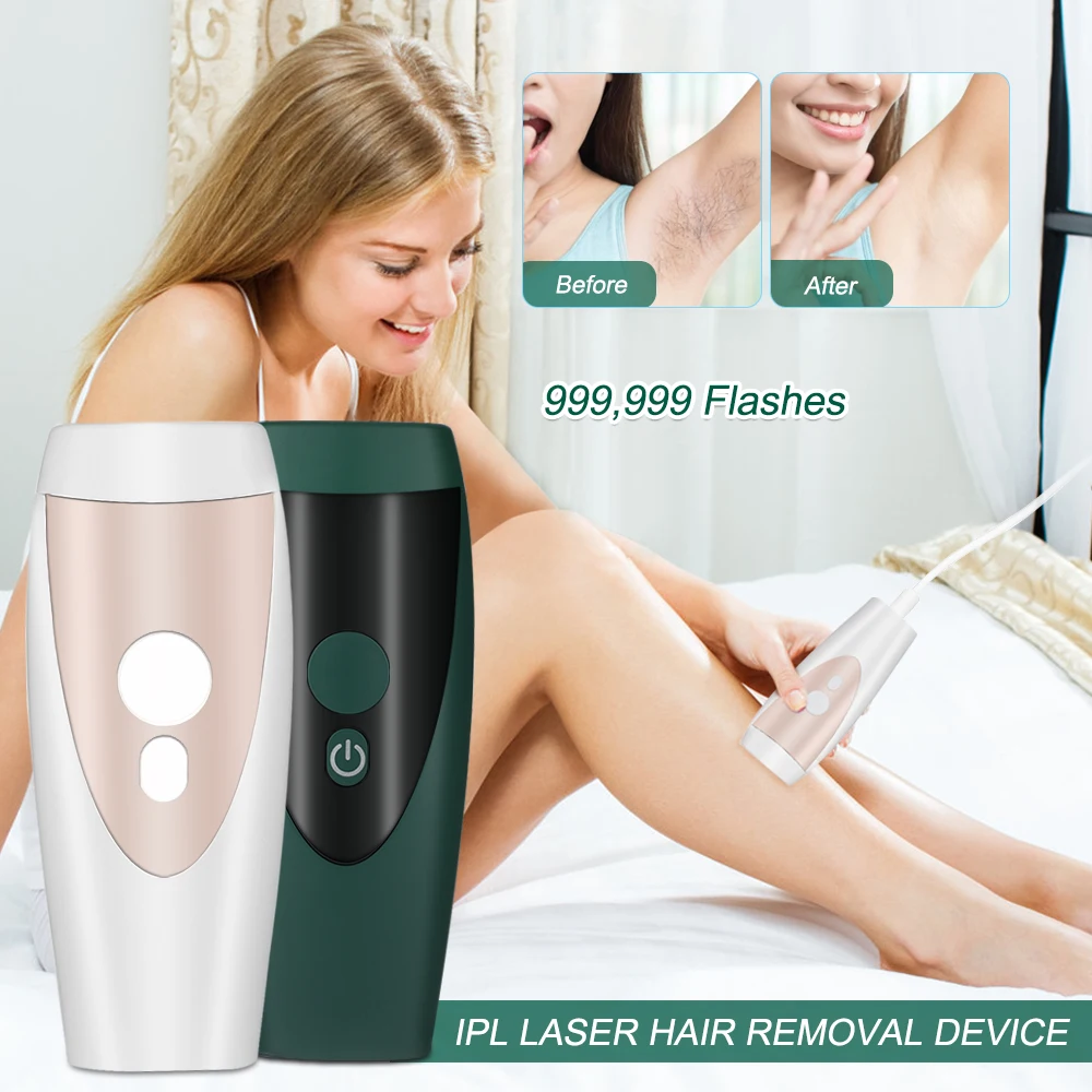 

Home Hold Depilatory Laser Mini Hair Epilator Permanent Hair Removal IPL System 999999 Shot Light Pulses Whole Body Hair Remover