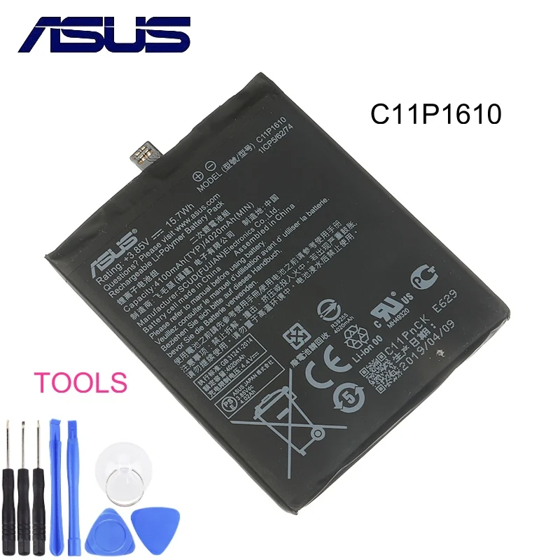 Оригинальный аккумулятор ASUS C11P1610 для Zenfone 4 Max Pegasus 4A ZB500TL X00KD 5 0 дюйма 4100 мАч высокая