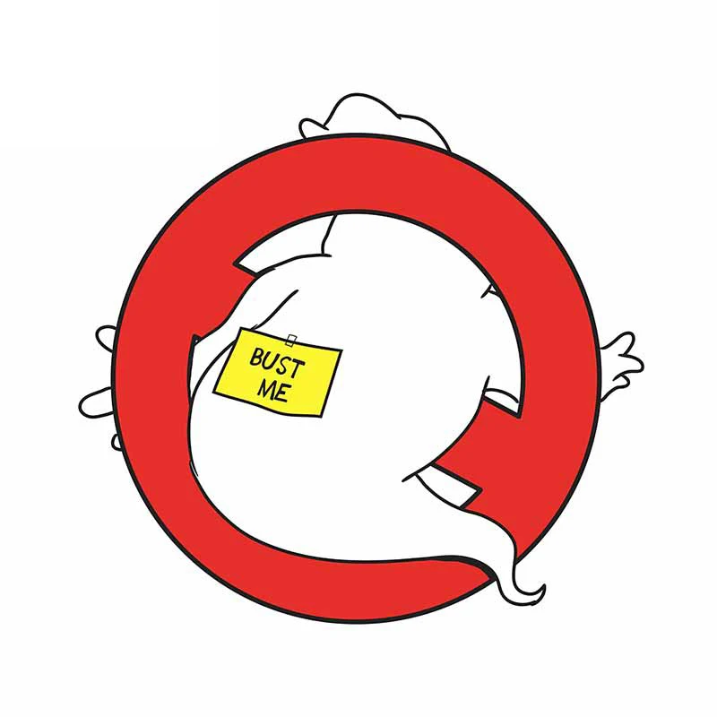 

Naughty Car Stickers for Ghostbusters Cartoon Logo JDM Motorcycle Refrigerator Car Decals Anime Car Wrap