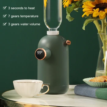 Portable Instant Heating Water Dispenser Mini Water Pump Fast Heat Dispensador Drinking Bottle Switch Adjust Temperature 220V