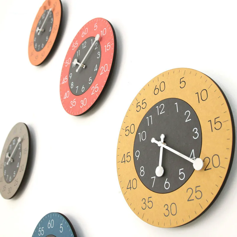 

Двойной арабский циферблат с цифрами, деревянные шикарные домашние большие серые настенные часы, кварцевые бесшумные Подвесные часы, украш...