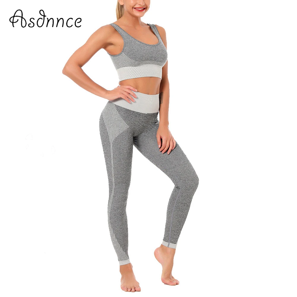 Женские Модные Бесшовные Брюки облегающие спортивные штаны для фитнеса и йоги