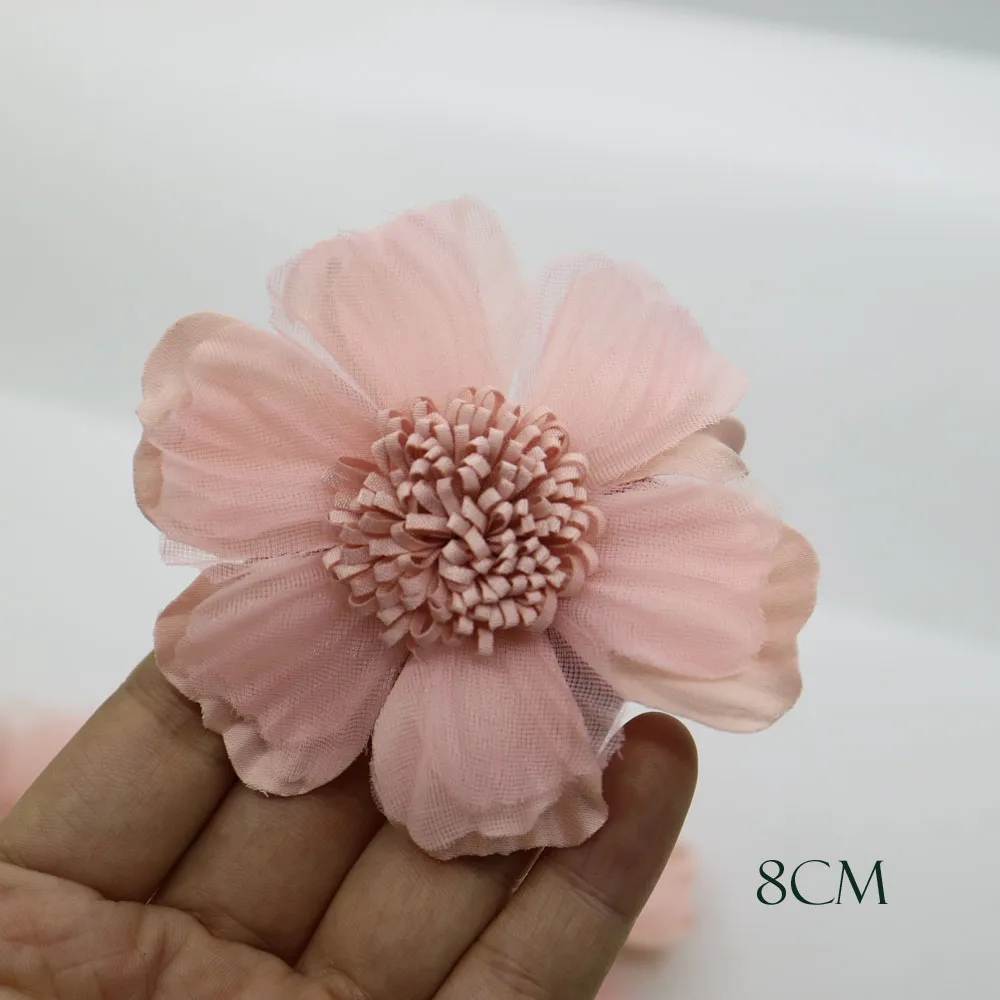 20 шт./лот корейские искусственные цветы нашивки для одежды сделай сам Пришивные