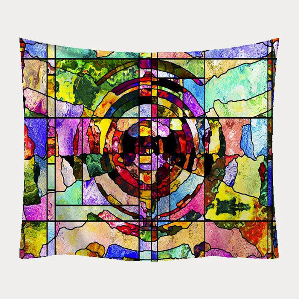 Психоделический музыкальный гобелен красочная картина настенное искусство