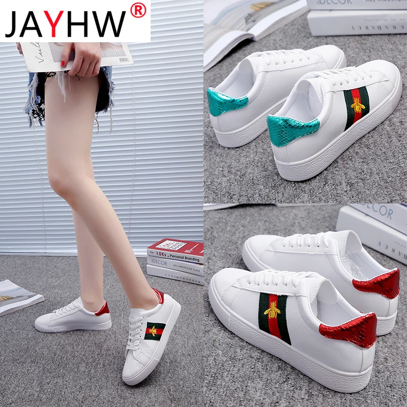 

JAYHW Leather Platforms Shoes Women Chunky Sneakers Woman Sneakers Fashion 2021 New Ankle Casual Shoes Sneakers Female