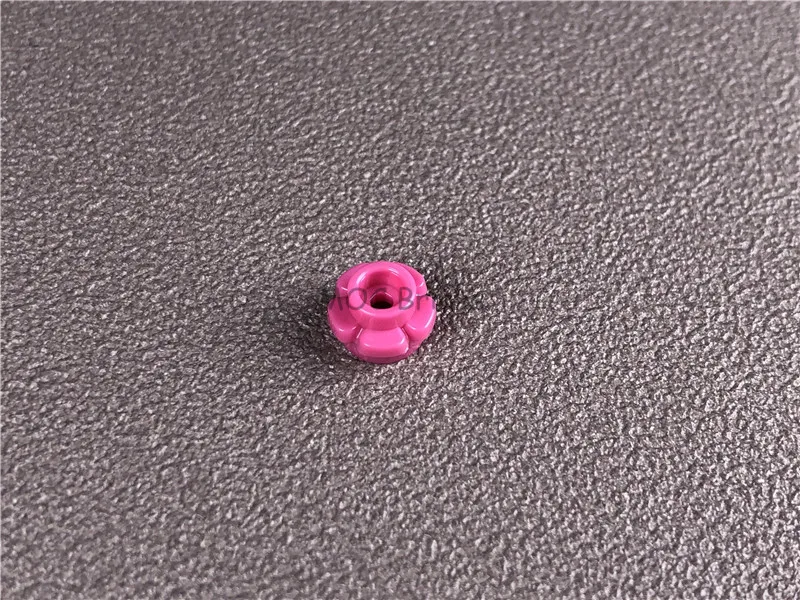 200 шт./партия кубики MOC сделай сам красная розовая тарелка круглая 1x1 с цветочным