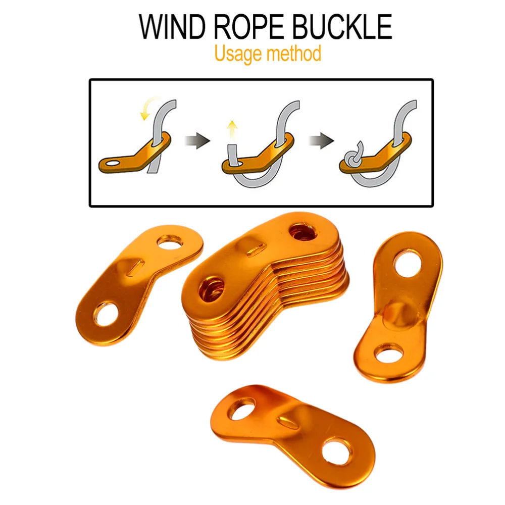 

40Pcs Wind Rope Buckles Rope Tensioner Tent Rope Adjuster Camping Accessories