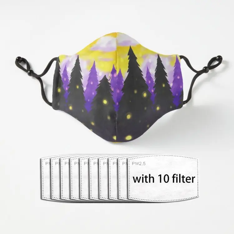 

Пылезащитные многоразовые маски для мужчин и женщин с фильтрами