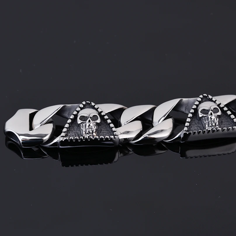 Мужской браслет из титановой стали 23 см|Цепочки и браслеты| |