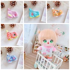 Милый комбинезон + шляпа + футболка в полоску + Топ в виде льва панды и кролика + холщовая обувь, коллекция аксессуаров для русской куклы ручной работы 20 см