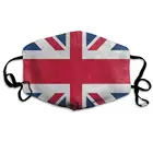Модная Пылезащитная маска для рта с британским флагом Union Jack, многоразовая Пылезащитная маска для лица, регулируемая защита ушей