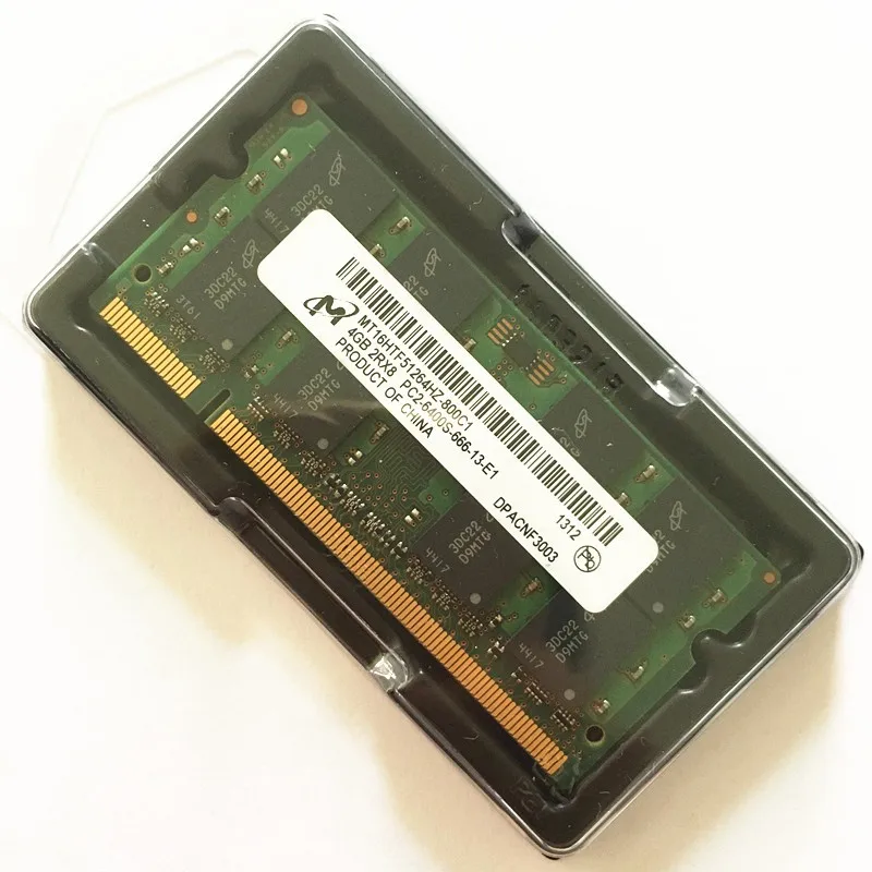 Micron 2GB 4GB 8GB PC2-6400 800MHZ DDR2 200PIN ноутбук sodimm оперативная память для компьютера |