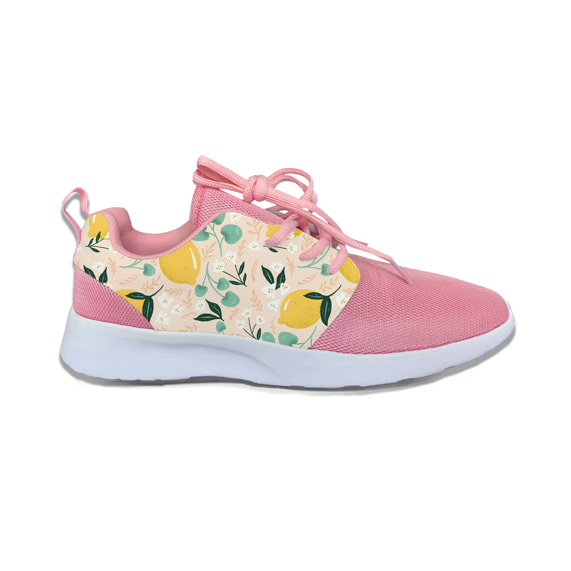 

Lemon Fruit Anime Cartoon Pattern Aesthetic Sport Running Shoes Casual Breathable Lightweight 3D Print Female Women Sneakers