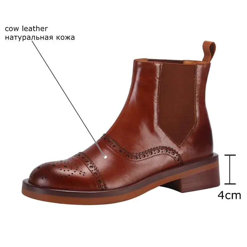 

ALLBITEFO cut-out design platform shoes genuine leather women motocycle boots autumn fashion high heel shoes boots ankle boots
