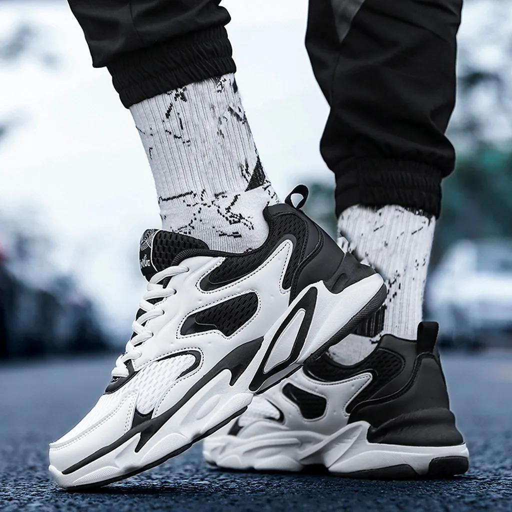 Мужские повседневные кроссовки YOUYEDIAN смешанные цвета для мужчин размера плюс