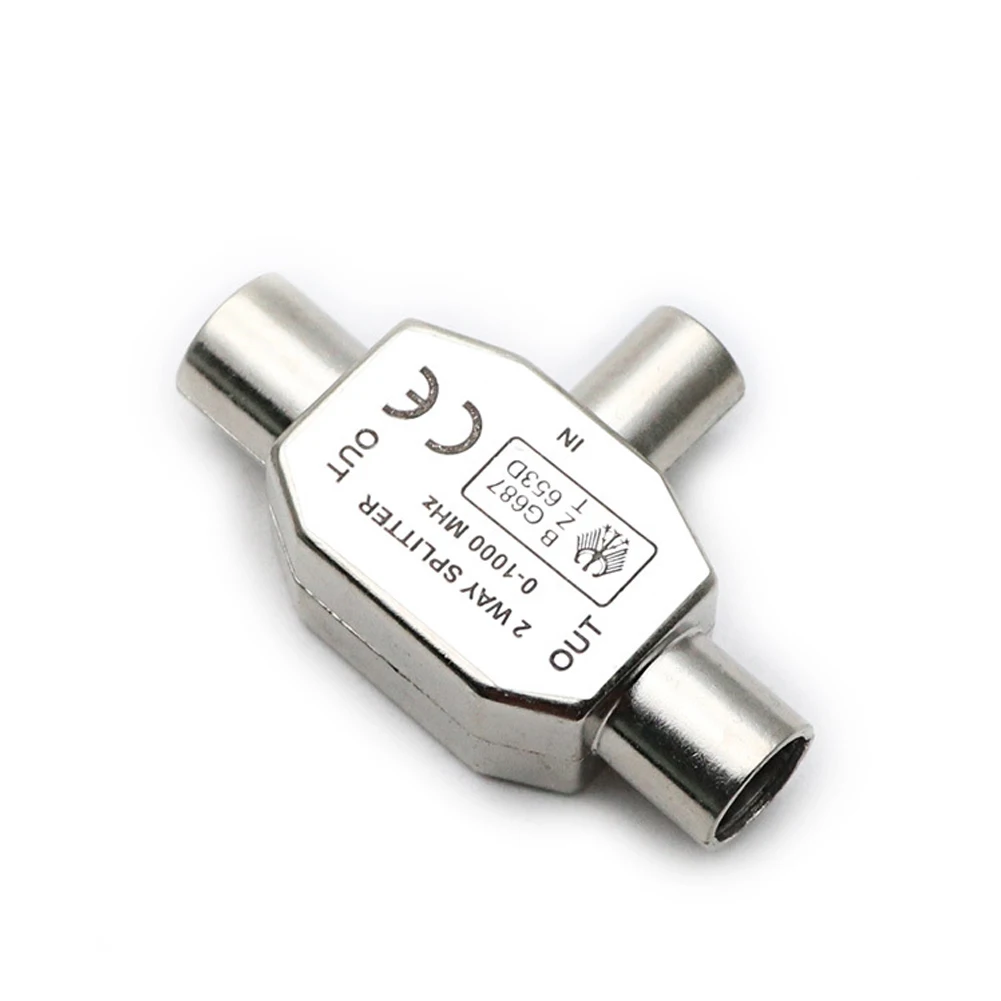 

Cable Converter Full Metal Line Device Antenna Distributor TV Signal Assignment Adapter Transmitter Receiver Tee