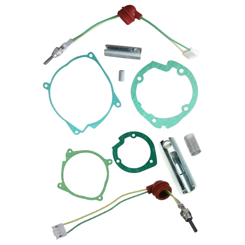 

1Set 5Pcs Car Air-Crude Oil Gaskets Strainers+12V Ceramic Glow Plug for Air-Crude Oil Heater Similar Webasto