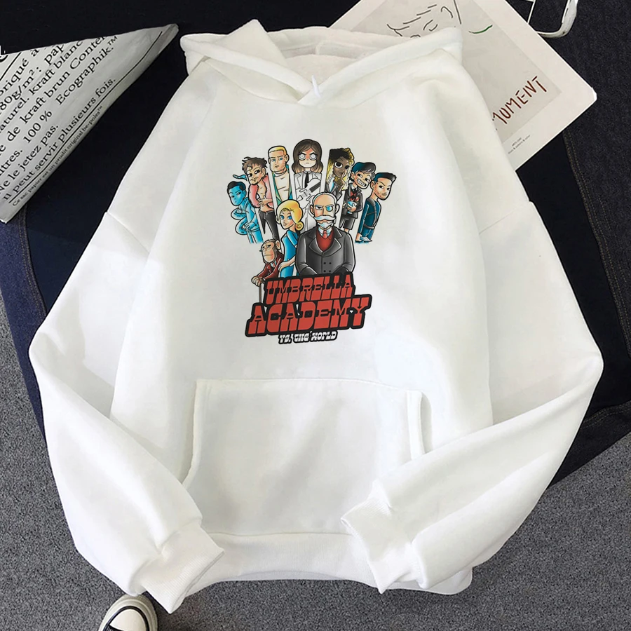 

Couple Street casual Sweatshirt New 2021 The Umbrella Academy Kawaii Harajuku Cartoon print women's autumn/winter loose Hoodie