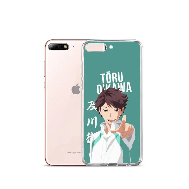

Chenel anime Haikyuu Oikawa Phone Case Transparent for iPhone Samsung A S 11 12 6 7 8 9 10 20 Pro X XS Max XR Plus lite