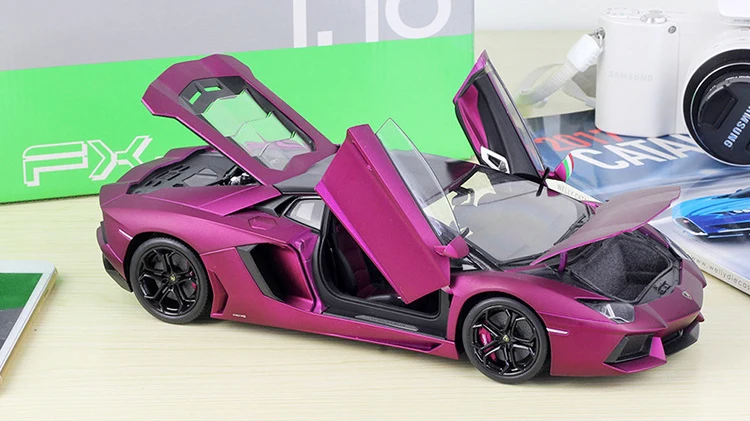 WELLY литье под давлением 1:18 высокая модель симулятора автомобиля Lamborghini Aventador LP700 металлический гоночный автомобиль игрушки из сплава для детей подарки коллекция