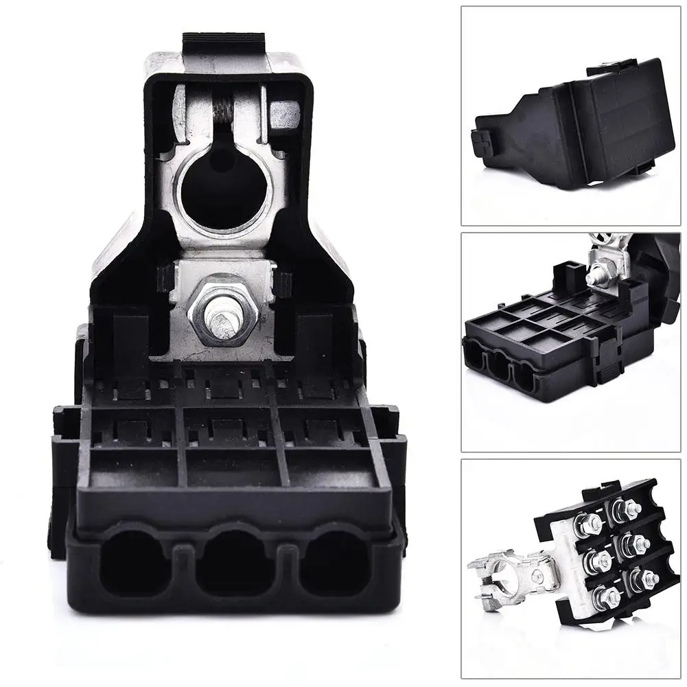 32V Blade Fuse Car Battery Fuse Block 3-way Fuse Screw Down Fuse Box Holder Block Terminals For ANS AFS A NF ANG Fuse