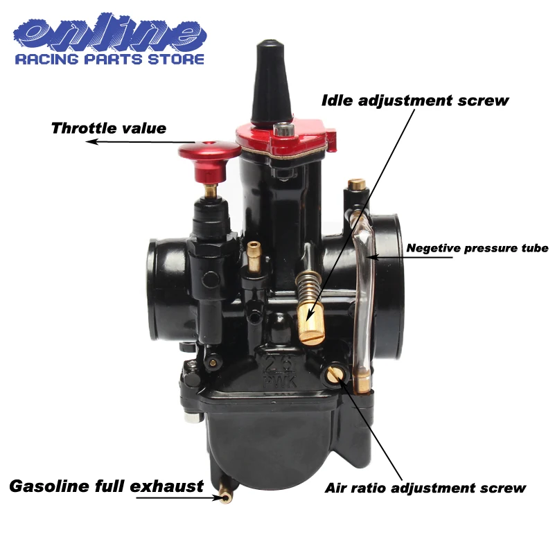 Карбюраторы для PWK26 26 мм дюймов детали мотоциклов и скутеров с двигателем Power Jet ATV