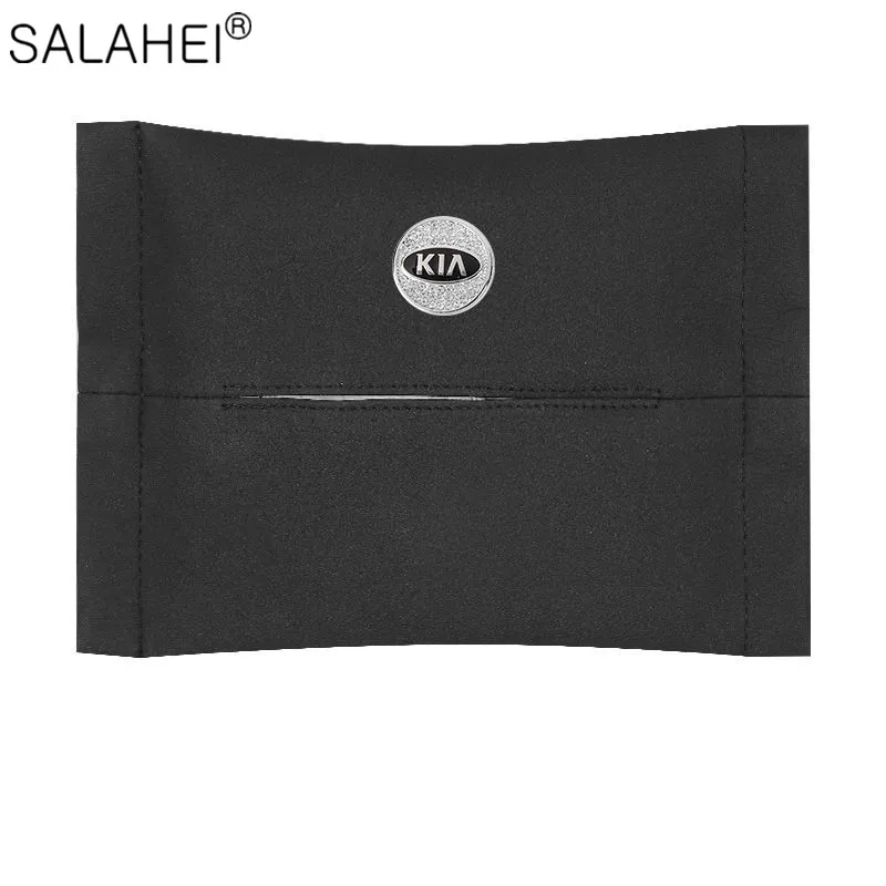 

1PCS Car Tissue Box Towel Sets Car Sun Visor Tissue Box Holder For KIA K2 K3 K4 K5 Sorento Sportage Optima Rio Ceed Cerato Venga