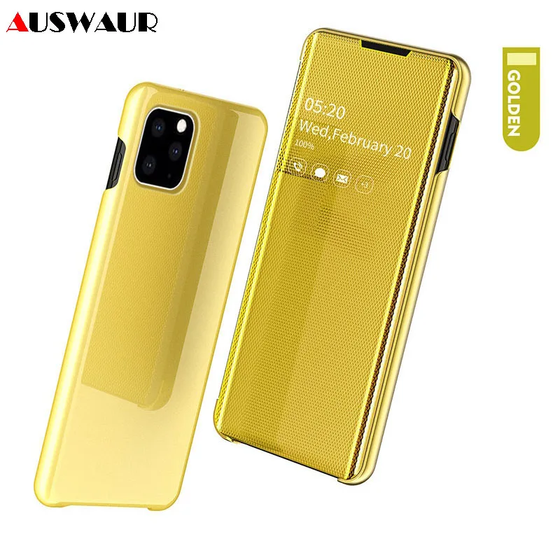 Новый 4G умный зеркальный флип чехол для телефона iPhone 6 6S 7 8 Plus 11 Pro X XR XS MAX откидной