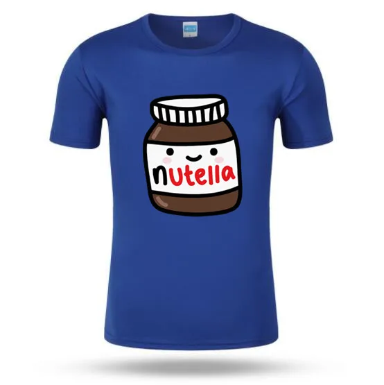 Новинка 2019 мужская рубашка унисекс премиум Nutella Jar Kawaii футболка дизайнерская