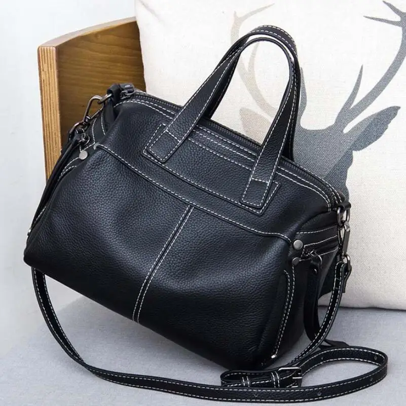 Сумка-тоут San Maries женская из натуральной воловьей кожи роскошный саквояж на плечо