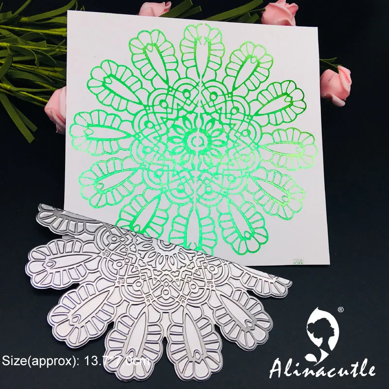 Горячая фольга пластина Штамповка металлический штамп полукруглая Цветочная