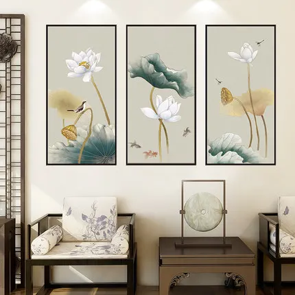 Новый китайский настенный стикер для гостиной ТВ фон украшения стен макет и