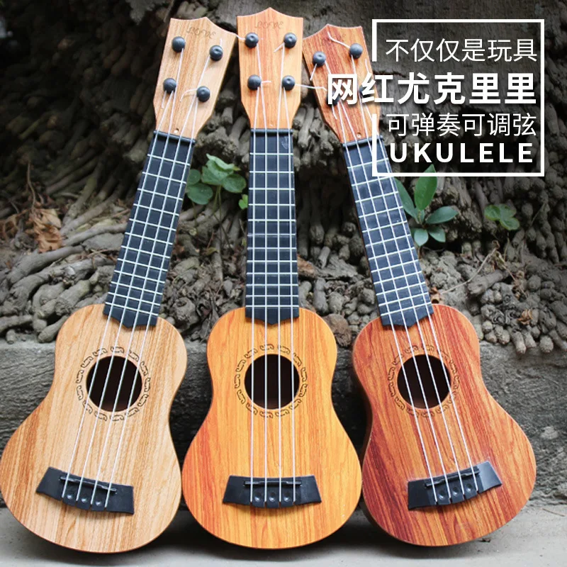 

ABS Mini 38cm Guitar Classical Guitar Musical Instrumental Starter Beginner Music Lovers Ukulele for Kids Gift