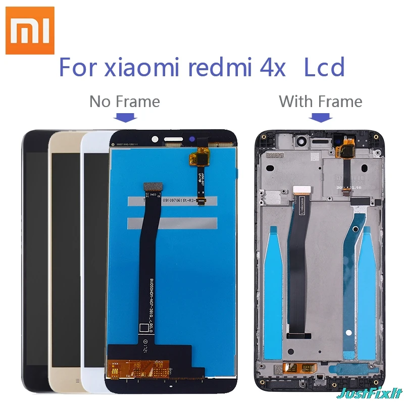 Для Xiaomi Redmi 4X Оригинальный ЖК экран сенсорный дигитайзер с рамкой дисплей для 4X10