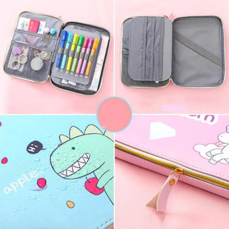 

Creative Multi-functional Stationery Box Large Capacity Pencil Bag Female Student Pencilcase Hand Account Tool Storage Bag