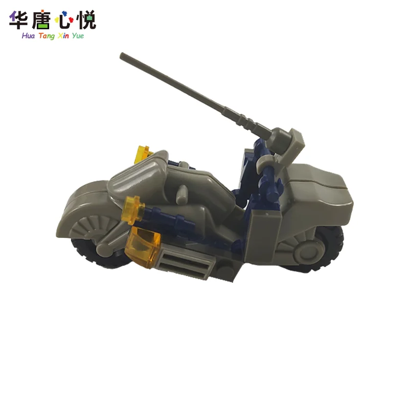 Набор военного оружия армейский зеленый мотоцикл хобби игрушки для детей