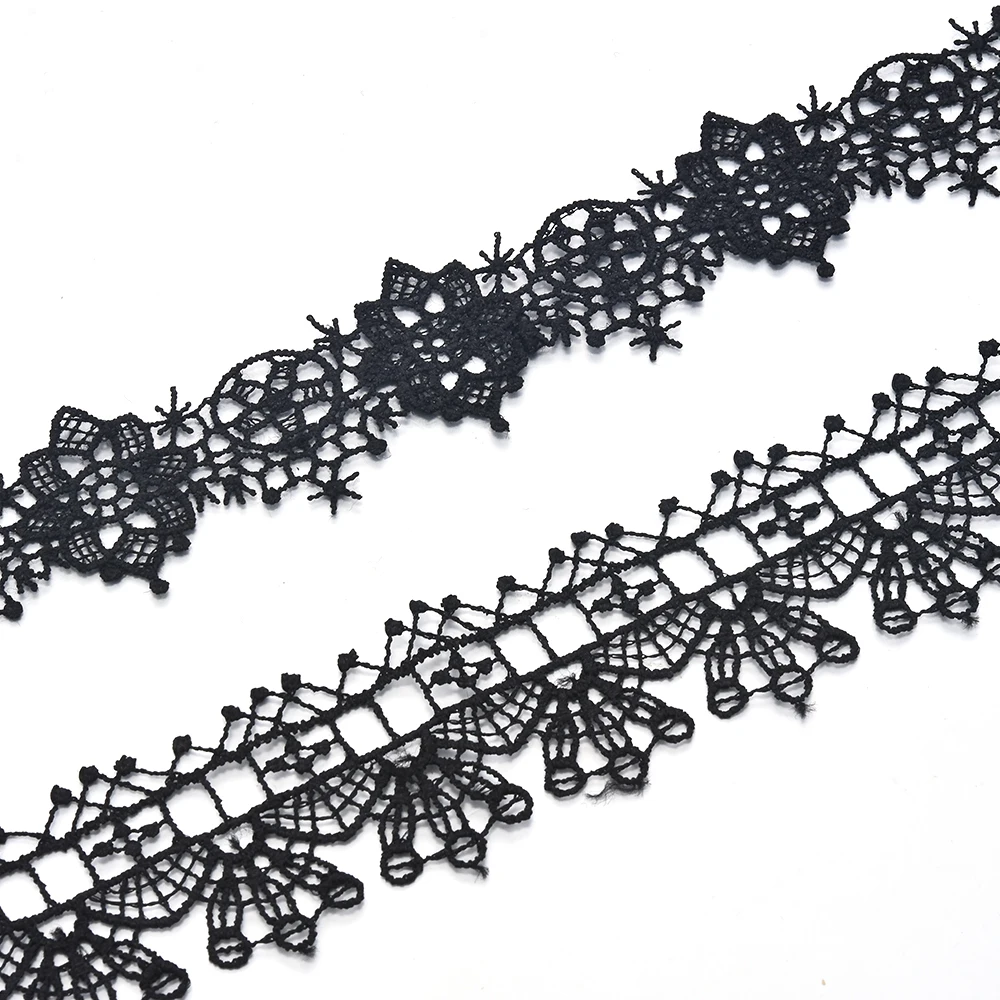 Women Crystal Tassel Multilayer Black Choker Necklace Lace Flower Pendant Jewelry | Украшения и аксессуары