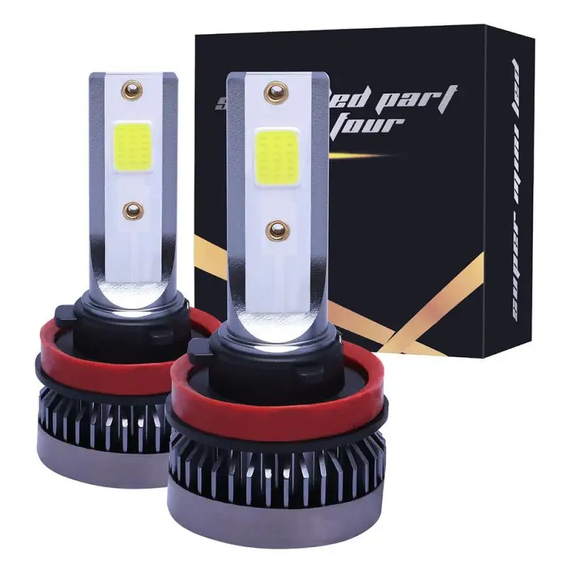 2 шт. Автомобильные светодиодные лампы C6 COB H11 H8 H9 120 Вт 6000 лм|Передние LED-фары для