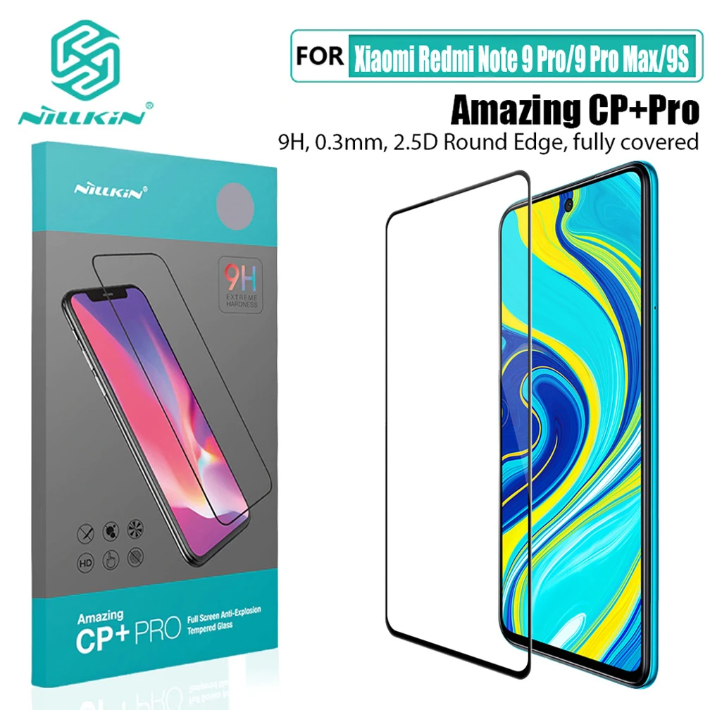 Закаленное стекло для Xiaomi Redmi Note 9/9 Pro Nillkin CP + PRO H/H XD MAX Защита экрана 9 Max/9S