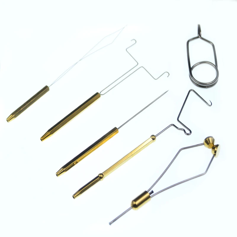 6 дополнительных инструментов для вязания мушек Шпульный наконечник/Y-образный