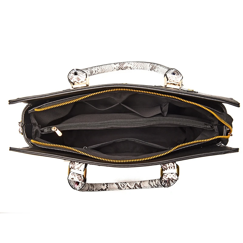 Змеиной кожи женская сумка новые модные сумки из натуральной тенденция плеча