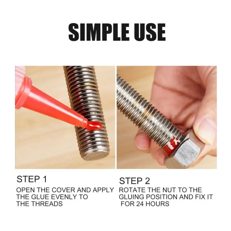 50ML 243 Thread Anaerobic Locking Agent Screw Glue Adhesive for Metal Screws | Обустройство дома